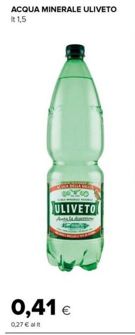 Tigre Uliveto Acqua Minerale lt 1,5 offerta