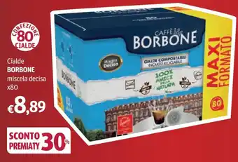 Borbone Cialde miscela decisa x80