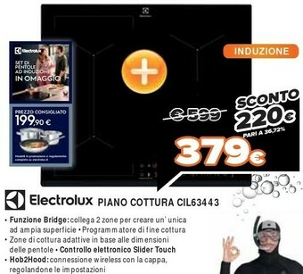 Expert Electrolux Piano Cottura CIL63443 offerta