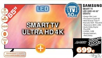 Expert Samsung UE65TU8072U 165,1 Cm (65") 4K Ultra HD Smart TV Wi-Fi Nero offerta