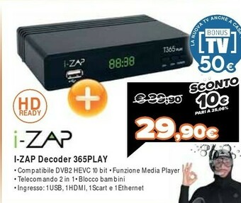 Expert I-zap Decoder 365 Play offerta