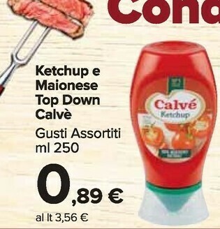 Carrefour Market Calvè Ketchup E Maionese Top Down offerta