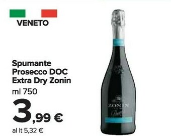 Carrefour Market Zonin Prosecco Extra Dry 750 G(ml) offerta