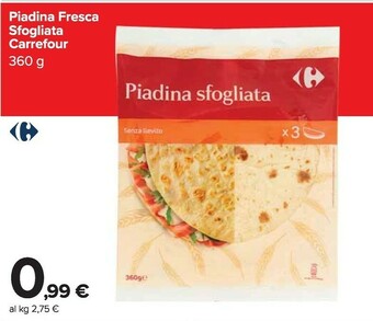 Carrefour Market Carrefour Piadina Fresca Sfogliata offerta