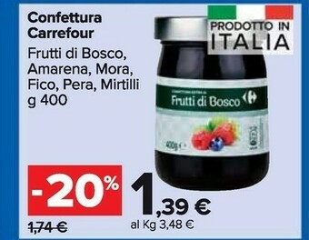 Carrefour Market Carrefour - Confettura Extra Di Frutti Di Bosco 400 G(ml) offerta