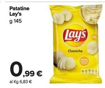 Carrefour Market Lays Patatine Classiche offerta