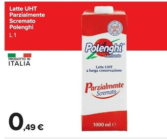Polenghi Latte UHT Parzialmente Scremato 1000 G(ml)