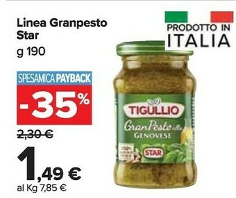 Carrefour Market Star Linea Granpesto offerta
