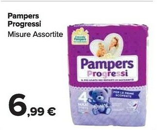 Carrefour Market Pampers Progressi Ragazzo/Ragazza 2 30 Pezzo(i) offerta