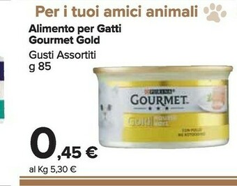 Carrefour Market Gourmet Purina Purina GOURMET Gold 85 G offerta