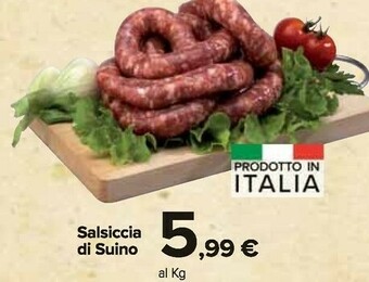 Carrefour Market Salsiccia Di Suino offerta