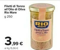 Carrefour Rio Mare Filetti Di Tonno All'olio Di Oliva offerta