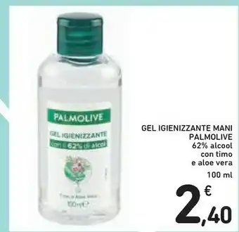 Conad Palmolive Gel Igienizzante Mani 62% Alcool Con Timo E Aloe Vera offerta