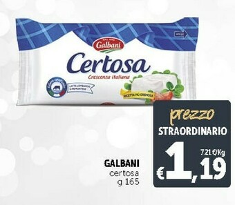 Deco Supermercati Galbani Certosa 165 G(ml) offerta