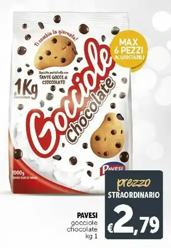 Deco Supermercati Pavesi Gocciole Chocolate 1000 G(ml) offerta