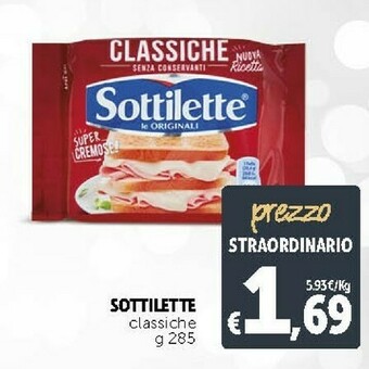 Deco Supermercati Mondelez Sottilette Le Originali Classiche 285 G(ml) offerta