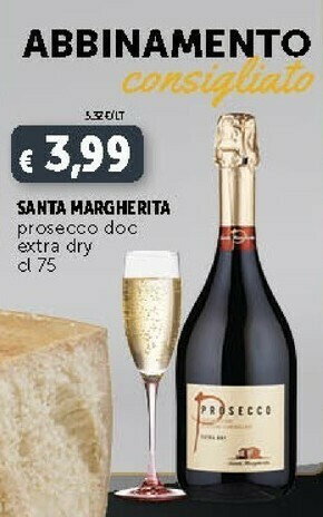 Deco Supermercati Santa Margherita Prosecco Doc Extra Dry offerta