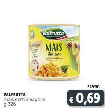 Deco Supermercati Valfrutta Mais Cotti A Vapore offerta
