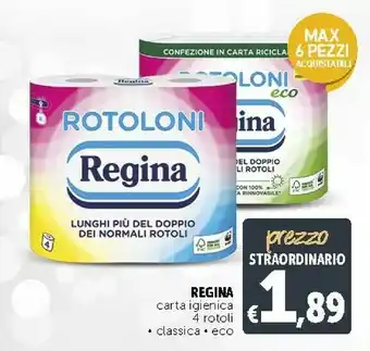 Deco Supermercati Regina Carta Igienica offerta