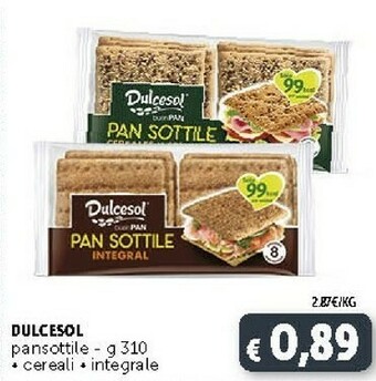 Dulcesol Pan Sottile Integral