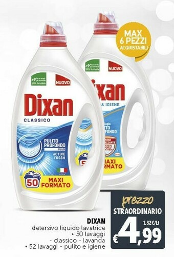 Deco Supermercati Dixan Detersivo Liquido Lavatrice offerta