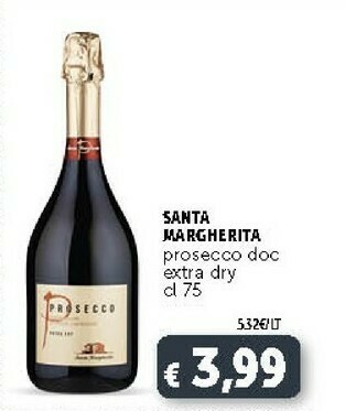 Deco Supermercati Santa Margherita Prosecco Doc Extra Dry offerta