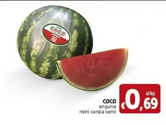 Deco Supermercati Coco Anguria Mini Senza Semi offerta