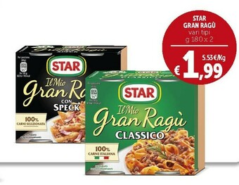 Deco Supermercati Star Gran Ragu offerta