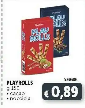 Deco Supermercati Playtime Play Rolls Cacao 150 G(ml) offerta