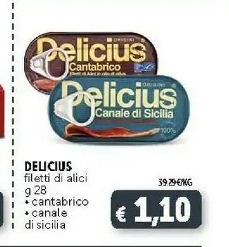 Deco Supermercati Delicius Filetti Di Alici offerta