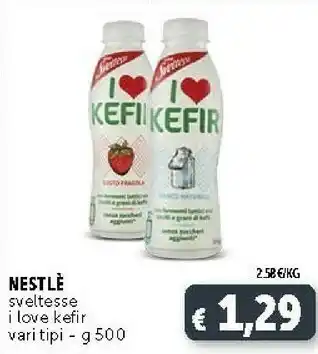 Deco Supermercati Nestle Sveltesse I Love Kefir offerta