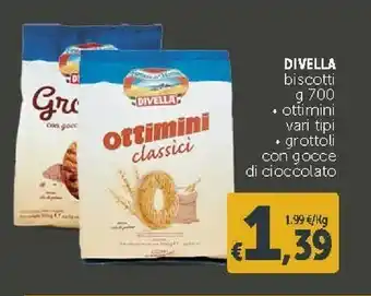 Deco Supermercati Divella Ottimini Biscotti Classici 700 G(ml) offerta
