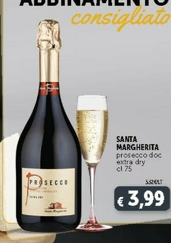 Deco Supermercati Santa margherita Prosecco Doc Extra Dry offerta
