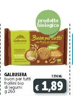 Deco Supermercati Galbusera Buon Per Tutti Frollini Bio Di Legumi offerta