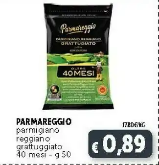 Deco Supermercati Parmareggio Parmigiano Reggiano Lunga Stagionatura 40 Mesi offerta