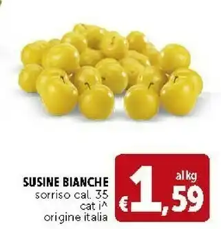 Deco Supermercati Susine Bianche Sorriso offerta