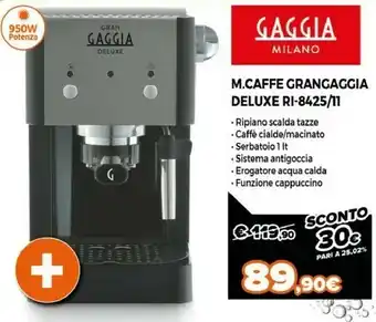 Expert Gaggia Macchina Gran Deluxe Ri-8425/11 offerta