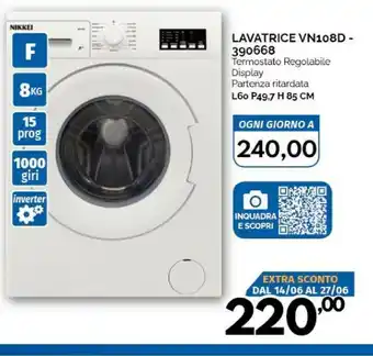 Orizzonte Nikkei Lavatrice offerta