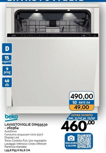 Orizzonte Beko Lavastoviglie offerta