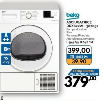 Orizzonte Beko Asciugatrice offerta