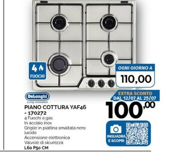 Orizzonte Piano cottura offerta