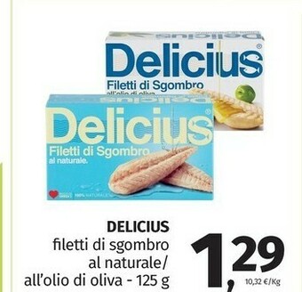 Delicius Filetti Di Sgombro Al Naturale