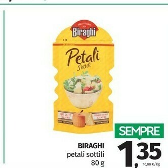 Pam Gran biraghi Petali Sottili 80 G(ml) offerta