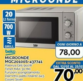 Orizzonte Beko Microonde offerta