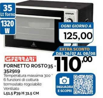 Orizzonte Forno elettrico offerta