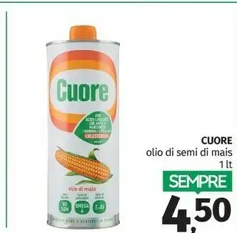 Pam Cuore Olio Di Semi Di Mais 1000 G(ml) offerta
