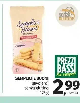 Pam Semplici E Buoni Savoiardi Senza Glutine offerta