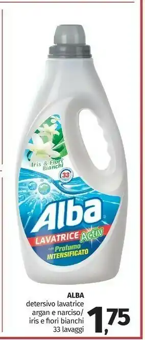 Pam Alba Detersivo Lavatrice Argan E Narciso/ Iris E Friori Bianchi offerta