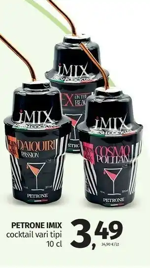 Pam Schweppes Petrone Imix Cocktail Vari Tipi offerta