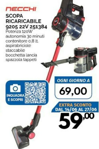 Orizzonte Necchi Scopa elettrica offerta